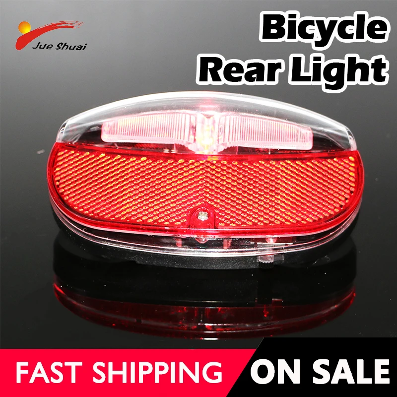 Rear LED Light Red Bike Lamp for Rear Rack Carrier 2 Bulbs Waterproof Bicycle Taillight Lamp Safety Warning Bicycle Accessories