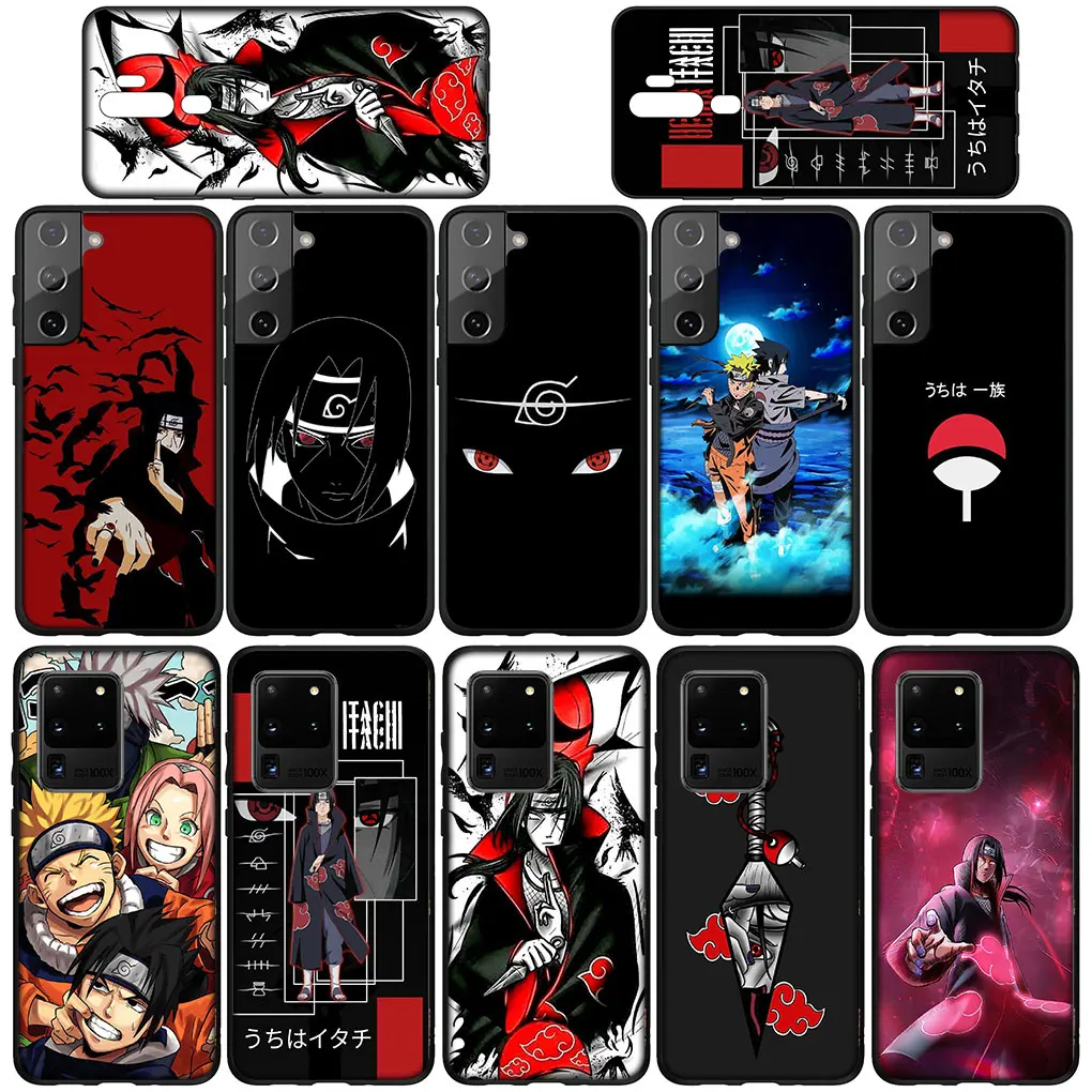 Akatsukis Itachis Uchihas Sasukes Soft Cover Phone for Samsung Galaxy Note 20 Ultra 10 8 9 S10 Lite S9 Plus A71 A70 A02S A6 Case