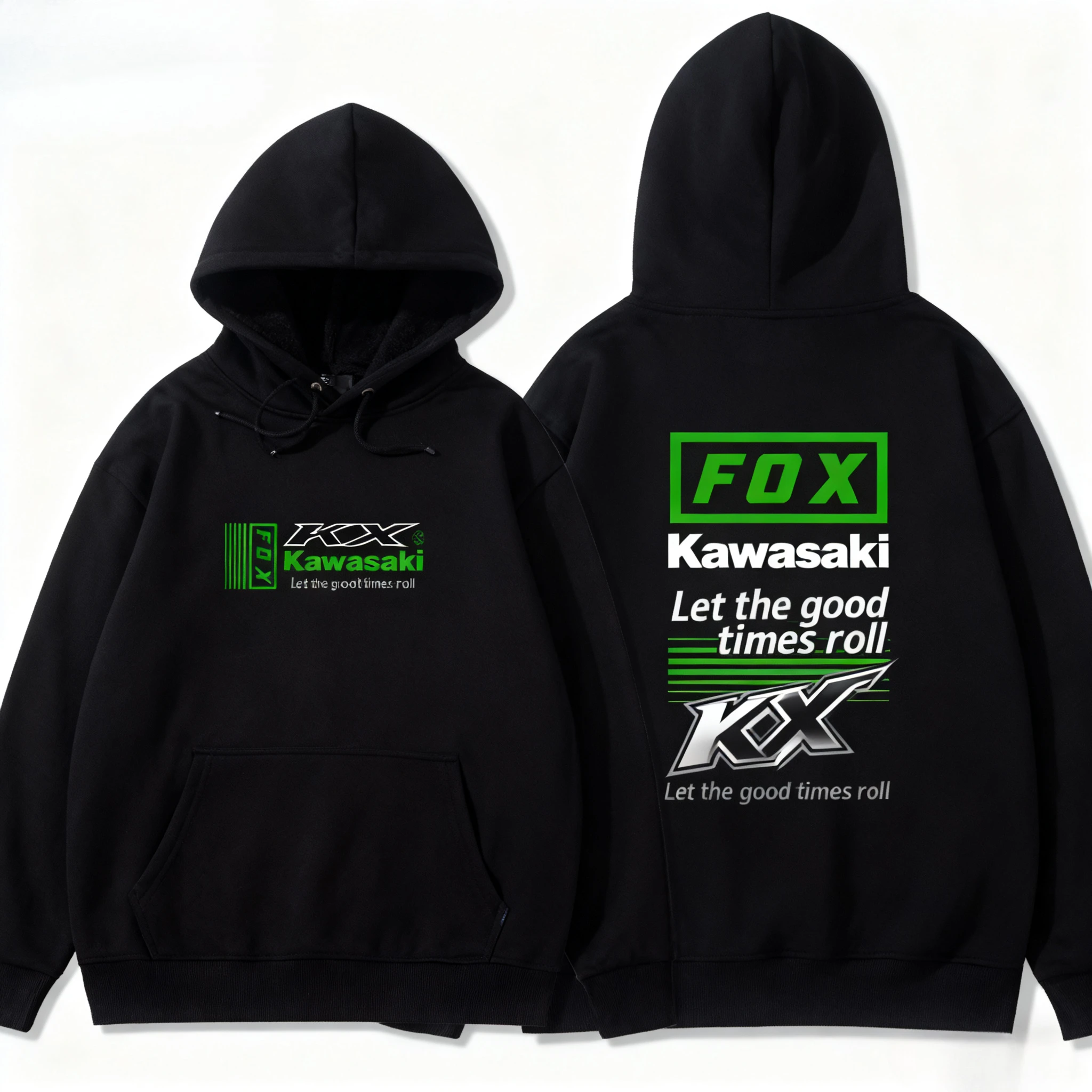 

Новая толстовка с капюшоном с логотипом Kawasaki для мужчин и женщин, коллекция осень/зима 2025 года 092310