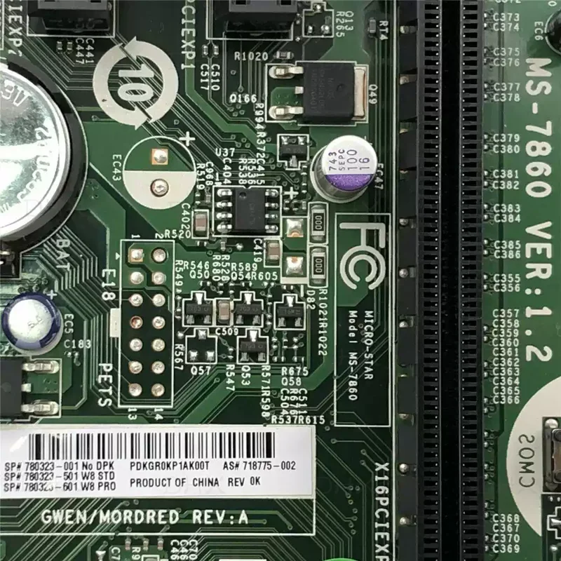 780323-001 For HP ProDesk 400 G2 MT Motherboard MS-7860 718775-002 780323-601 LGA 1150 DDR3 Mainboard 100% Tested Fully Working