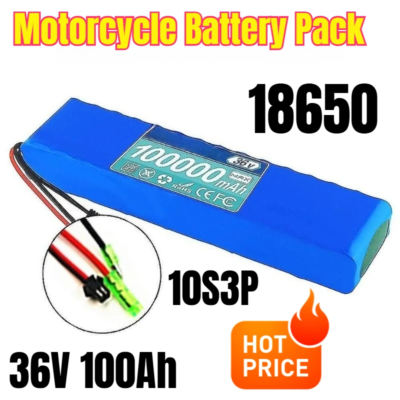 

10S3P 36V 100Ah 18650 Motorcycle Battery Pack