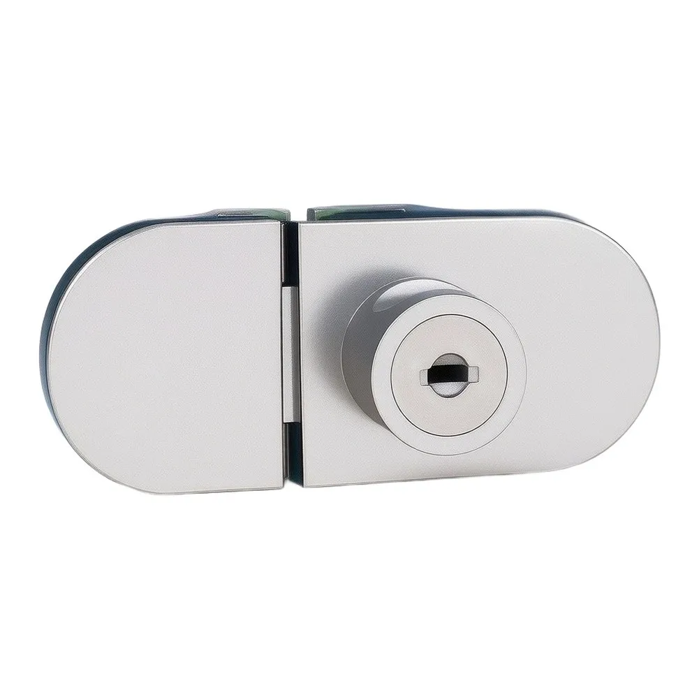Display Cabinet Sliding Lock for Glass - 2 Piece Set with Smooth Action and Stable Engagement on Glass Surfaces