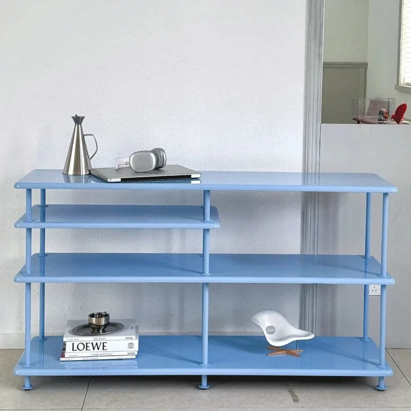 Living room household color multi-layer swing frame small apartment simple floor storage storage shelf bedroom