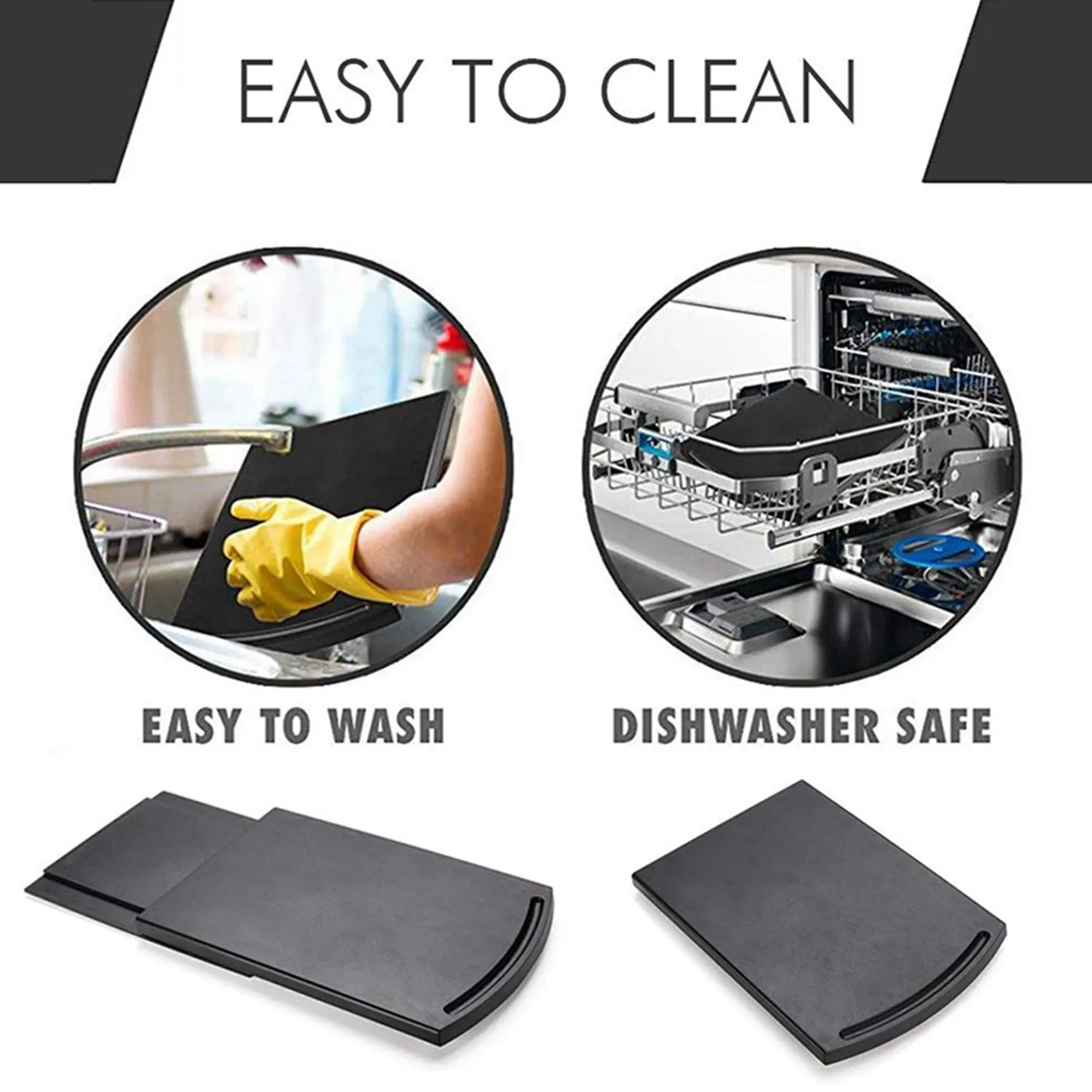 A24P 2X حوض المطبخ حصيرة صينية القهوة المنزلقة، معدات تحت الخزانة ماكينة القهوة محمصة كونترتوب تخزين قاعدة منزلقة