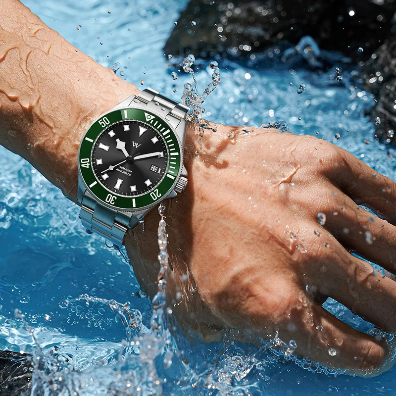 ساعة WM ساعات آلية أوتوماتيكية مقاومة للماء كلاسيكية كاجوال لرجال الأعمال ساعة Welly Merck WM089M