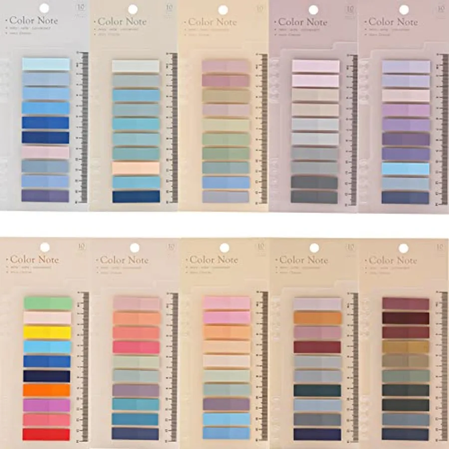

2000Pcs Sticky Tabs for Annotating Books, Clear Sticky Notes, Book Tabs for Binders, Page Markers for Notebooks, Multi-Colored
