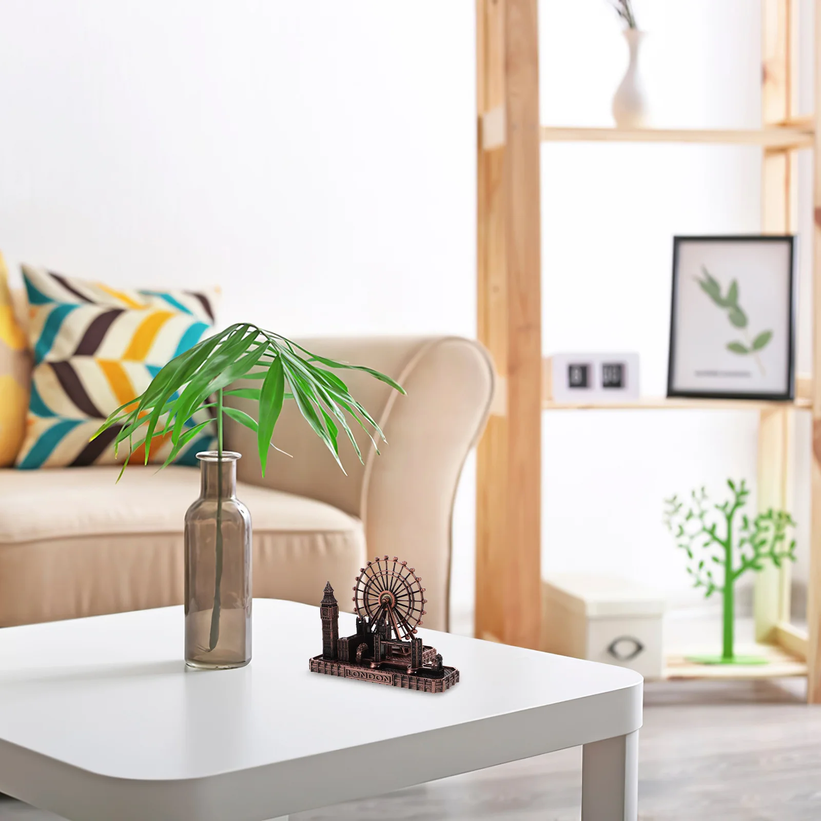 

Metal London Tower Bridge Sculpture Vintage Big Souvenir Desk Decoration Home Office British Decor Ornament