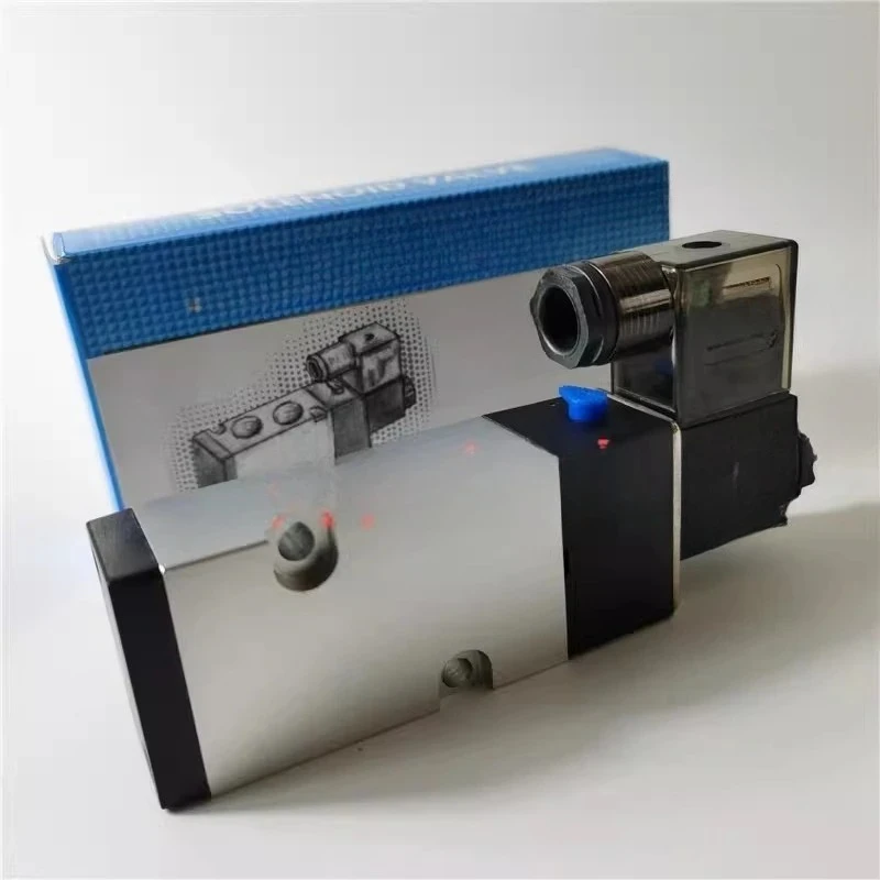 Solenoid valve 4M310-08 AC220V DC24V plate two-position five-way directional