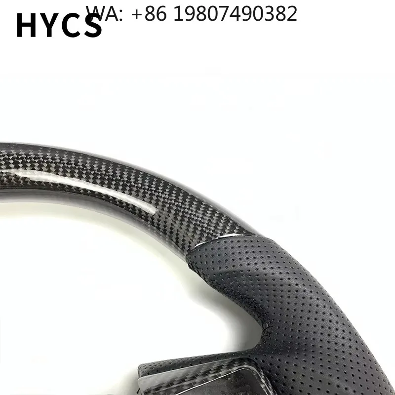

JDM Racing Carbon Fiber Steering Wheel, Off-road Sport Style, Universal Vehicle Interior Tuning Accessories