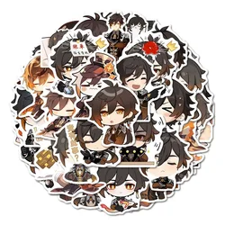 Sunsyea Genshin Impact Merch Fans Collection Role Stickers 61 Pieces Zhongli