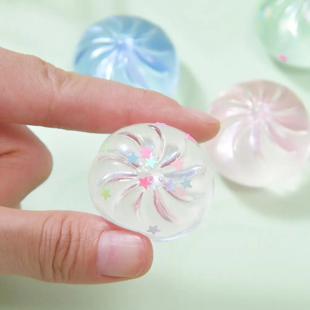 Sensory Fidget Dumpling Squishy Toys Simulation Food Transparent Squishy Dumpling Crystal Pinch Mini Dumplings Desk Decor