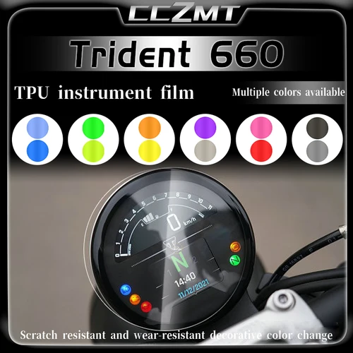 Película de protección contra arañazos para salpicadero de motocicleta, accesorios protectores de pantalla para Triumph Trident 660 Trident660 TRIDENT660