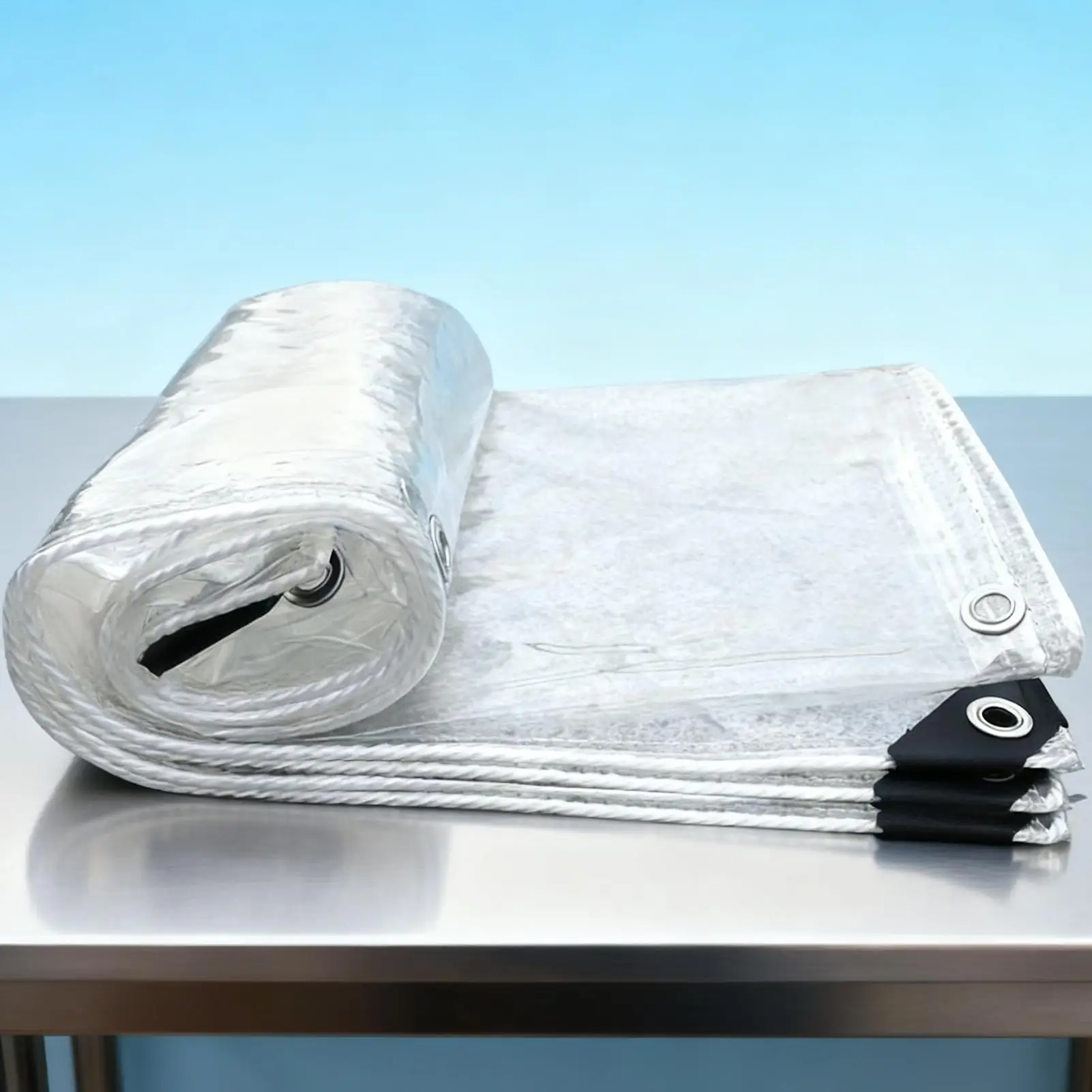 قماش القنب لحظيرة الدجاج غلاف شفاف مع حبال عازلة قماش القنب مقاوم للماء للدواجن في الهواء الطلق حديقة الفناء الخلفي شرفة الحديقة