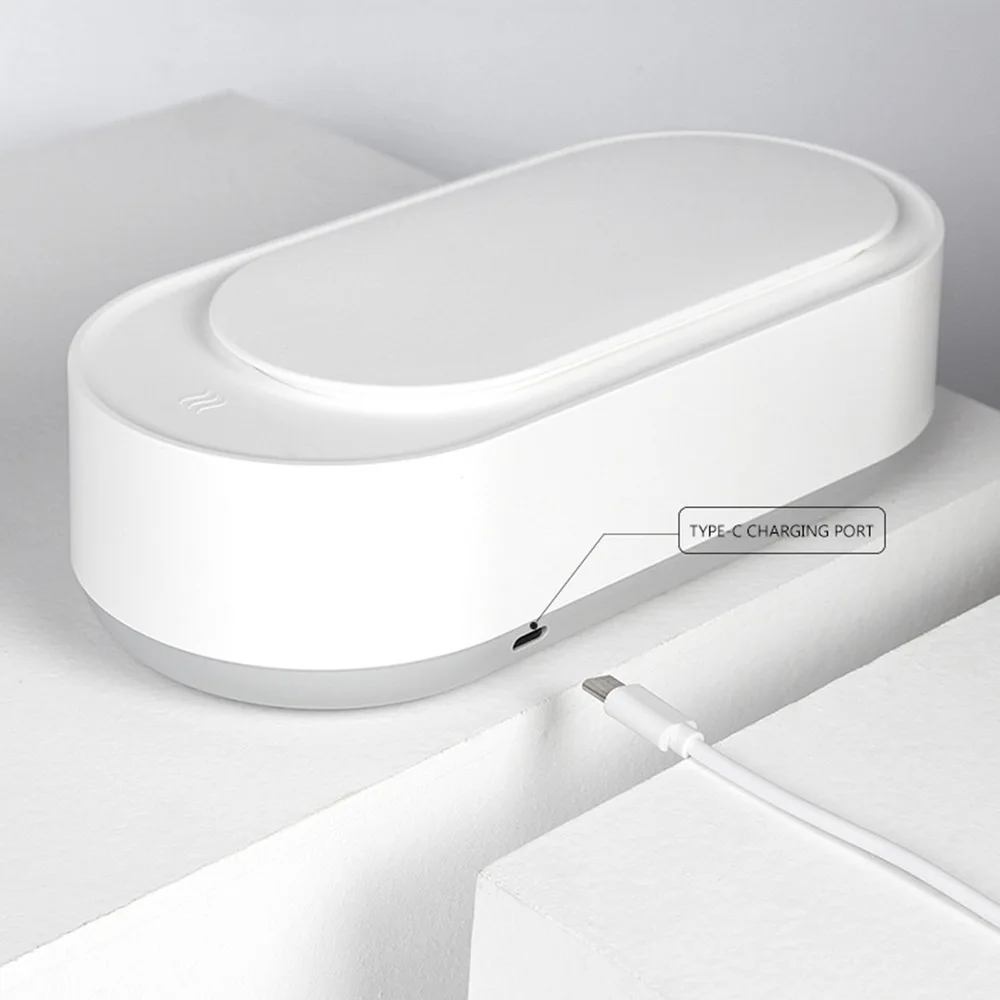 Ультразвуковой очиститель, портативный очиститель для очков, часов, ювелирных изделий, зубных протезов, бытовой маленький очиститель