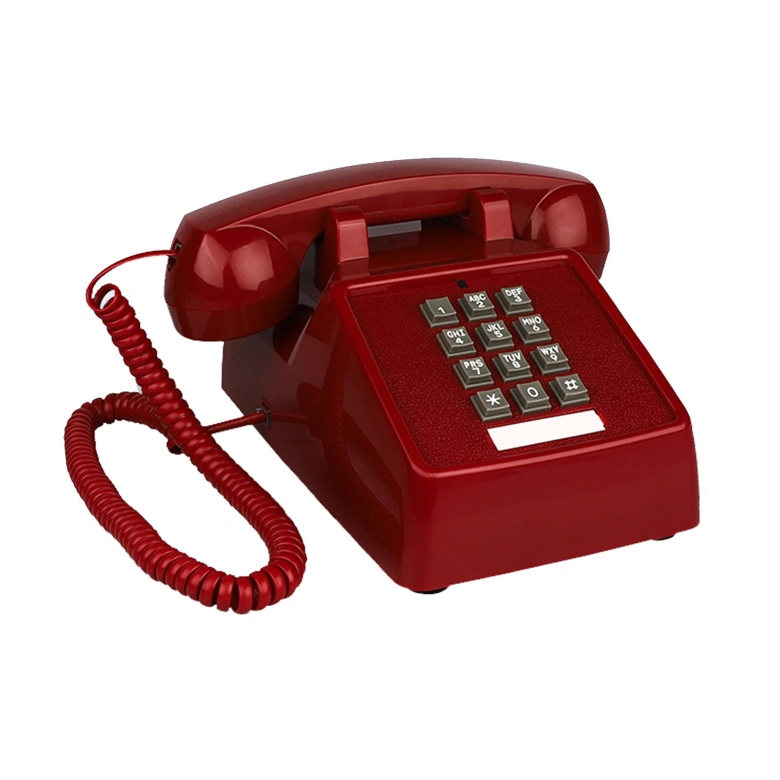 Landline Phones for Home Office Hotel School Corded Single Line Heavy Desktop Basic Telephone for Seniors Retro Classic Phone