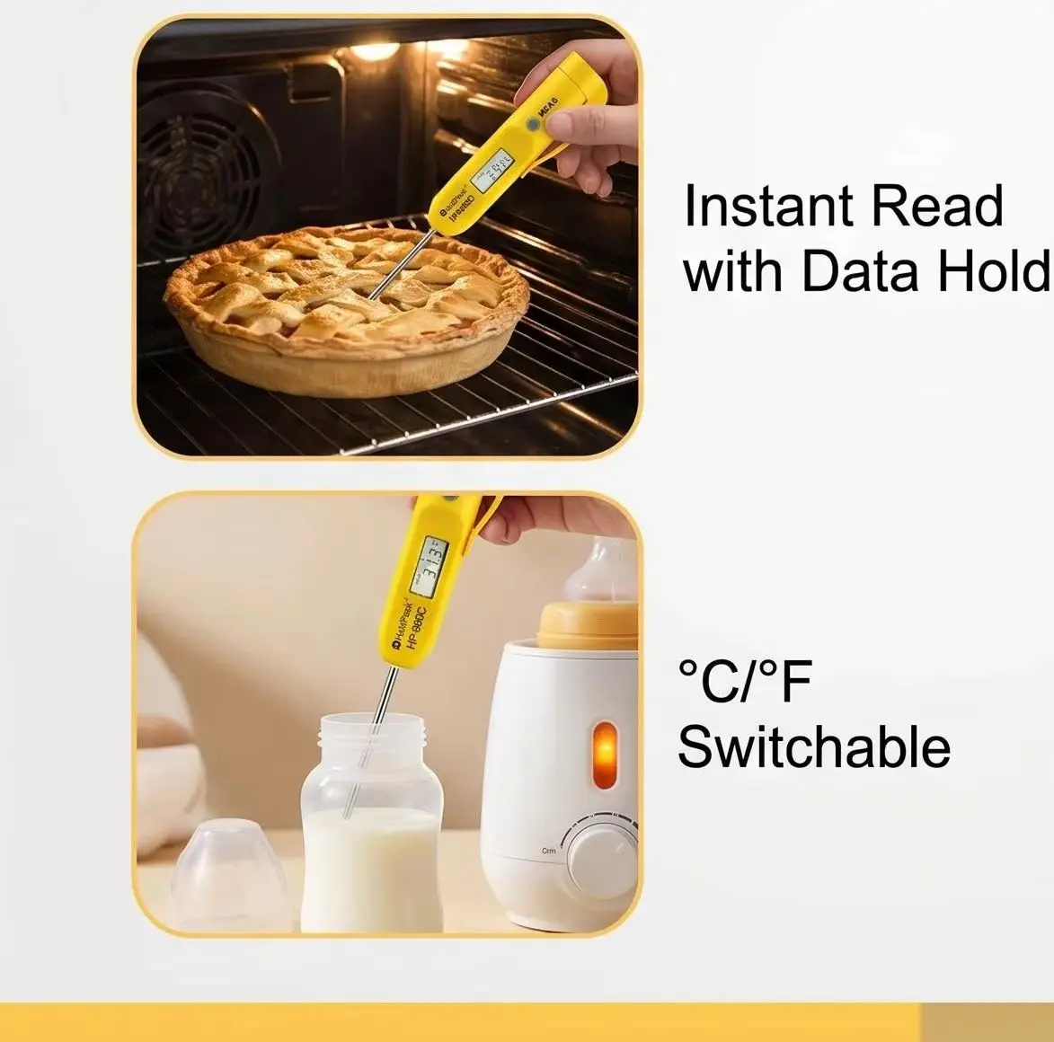 HP-960C Mini Pocket Infrared Thermometer Pen Type Digital Temperature Tester -30~275℃ for Grill Frying Oven Kitchen Cooking