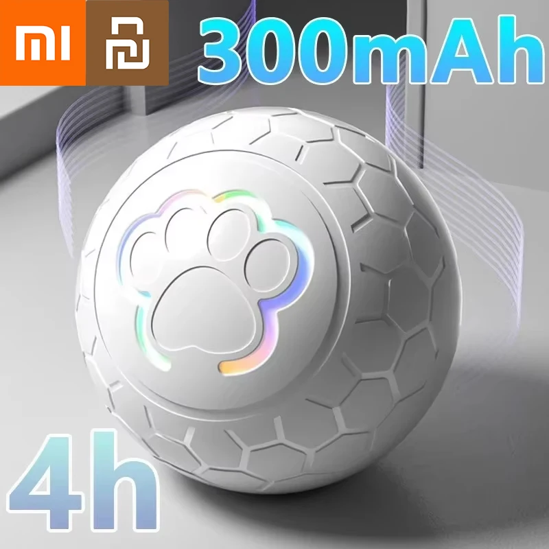 

Xiaomi Smart Dog Toy Ball Electronic Interactive Pet Toy Ball USB Automatic Bouncing Rolling Toy Ball RGB Lights Cat Product