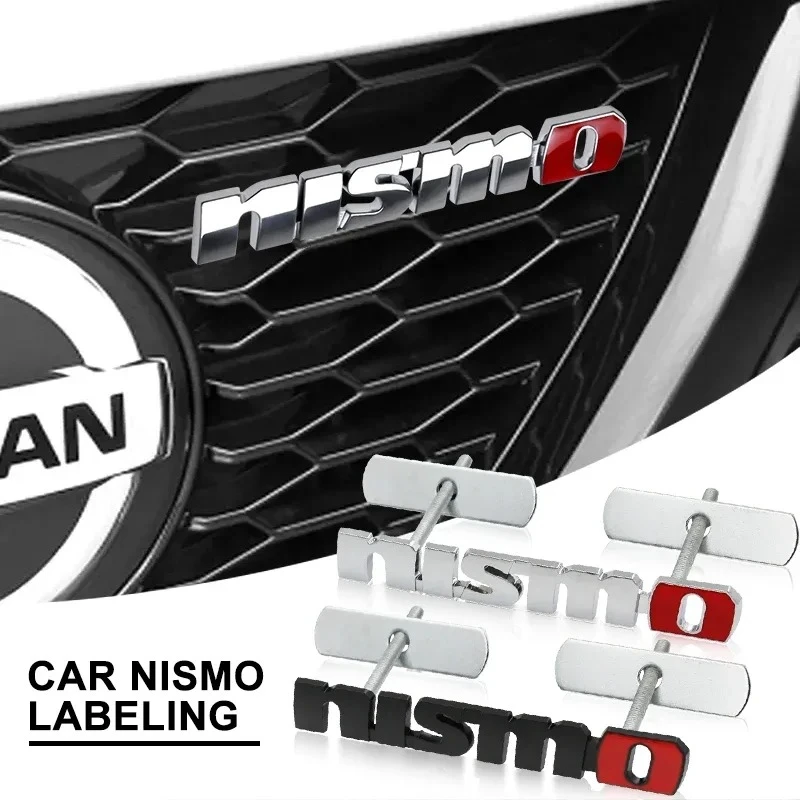 NISMO Fashion Car Stickers Front Grill Emblem Grille Badge Sticker For Nissan Nismo Qashqai Teana X Trail T32 T31 Tiida Juke