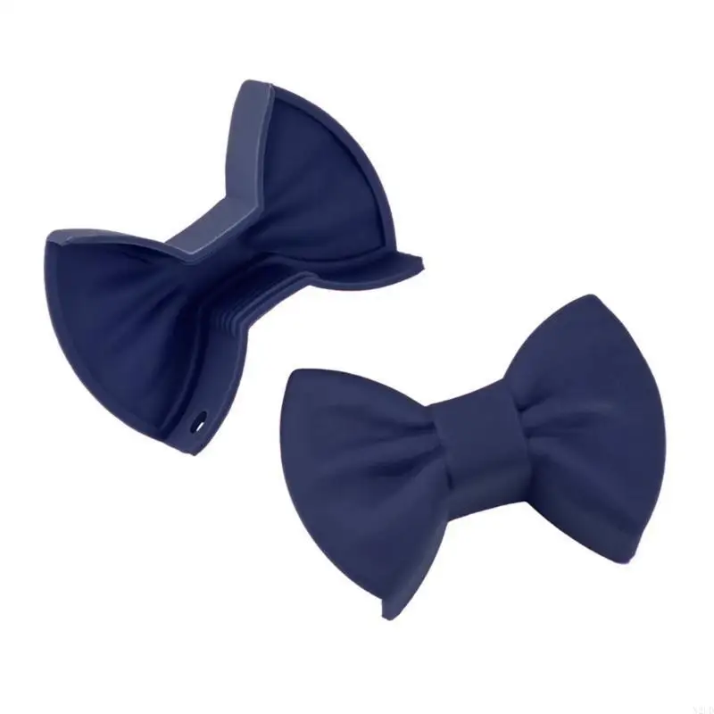 2 Pack Convenient Silicone Finger Protector Oven Gloves Silicone Bowknot Clip Heat Insulation Clip for Kitchen Safety N2UD