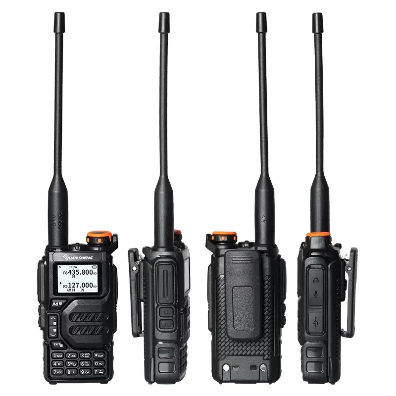 Quansheng UV-K5 Walkie Talkie 2pcs included Air Band Ham Radio UHF VHF DTMF FM Scrambler NOAA Wireless Frequency Copy Radio