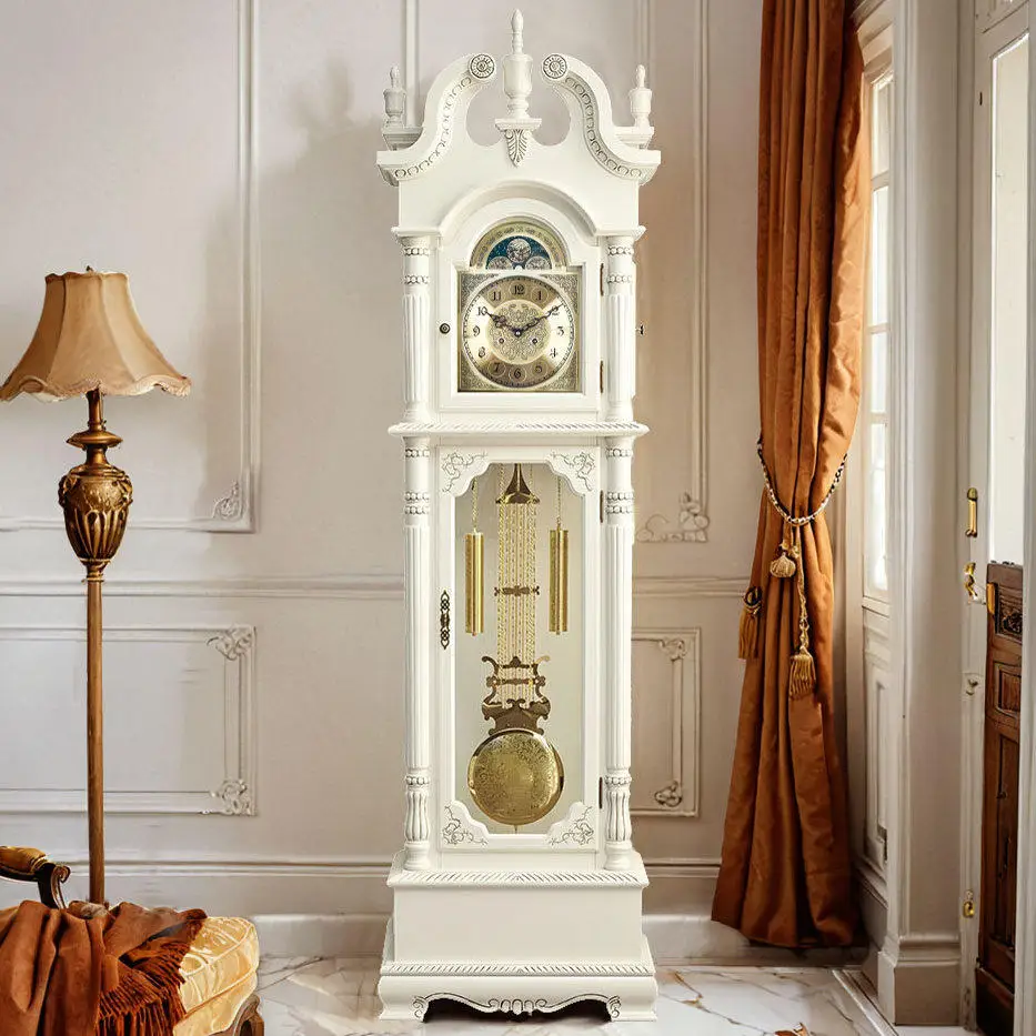 German Helmler movement retro floor clock living room European table vertical music performance clock
