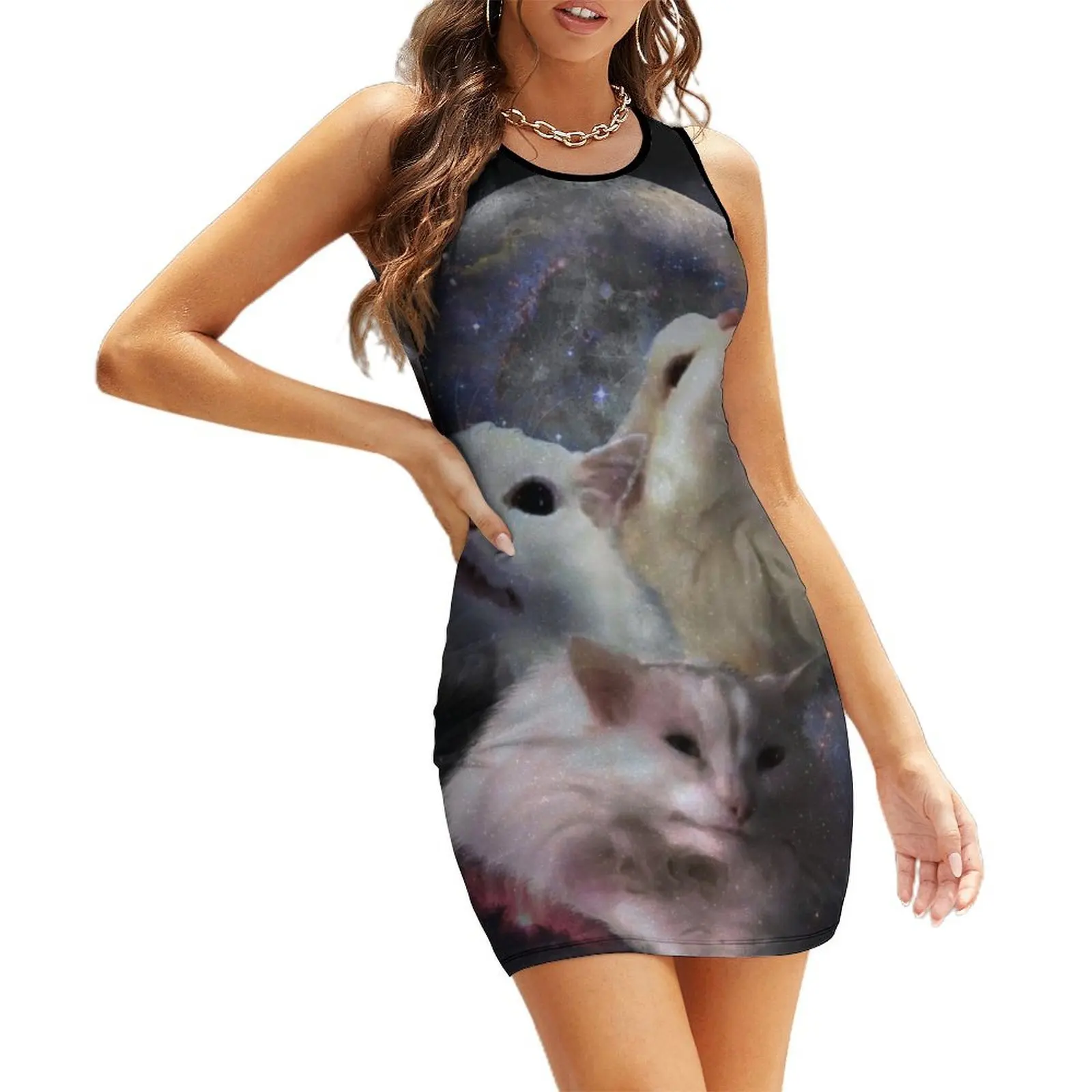 

Triple Thurston Moon Cats! Sleeveless Sundress dress for women summer Clothing women's clothing summer 2025 novelties