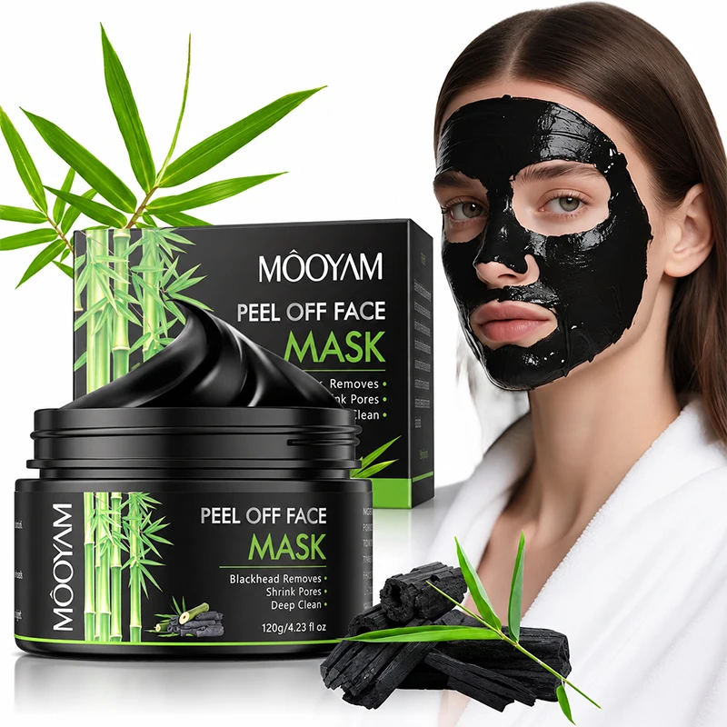 Charcoal Peel Off Face Mask Blackhead Remover Black Mask Deep Cleansing Pore Purifying Oil Control for Oily Skin 120g 4.23oz
