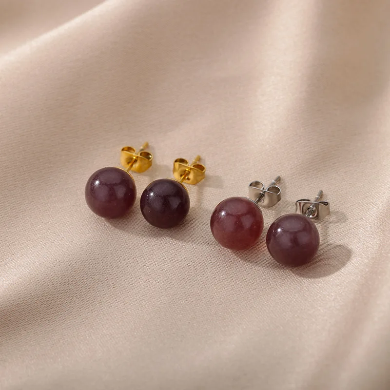 Pendient De Trella De Lapislázuli De 12mm, Piedra Natural, Amatistas, ópalo, Piedra De Ojo De Tigre, Pendient De Sodalita Azul Para Mujer, Joyería De Fita - AliExprs 36