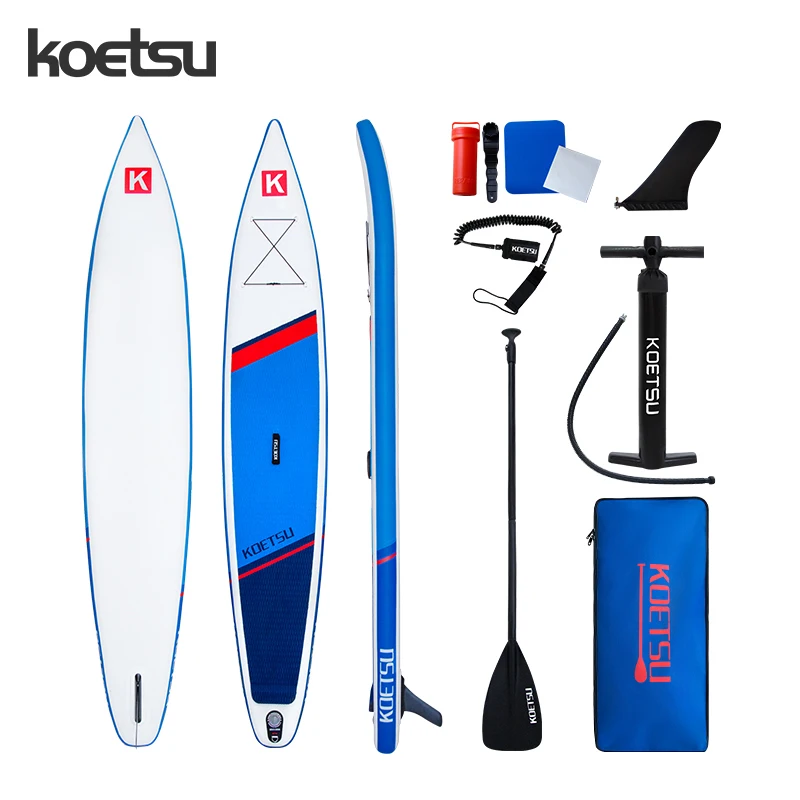 

KOETSU Double-layer Racing Inflatable Stand-up Paddle Board Single Rowing Recreational Board Slurry Water Surfing Skateboard