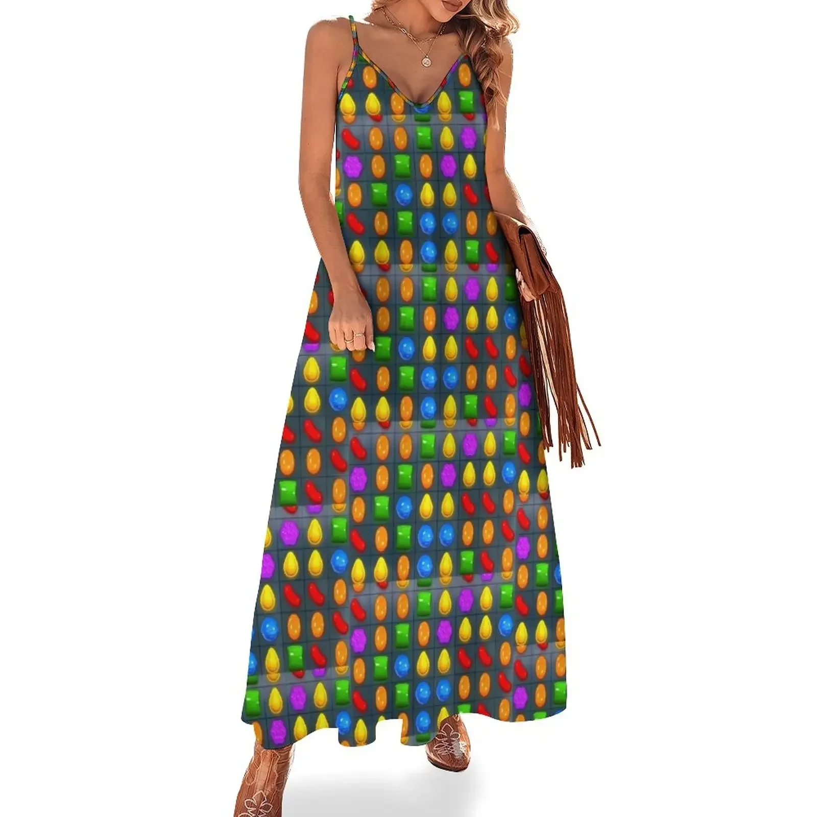 

2022 All New candy crush Sleeveless Dress Female clothing women long dresses sexy dress for women Dress