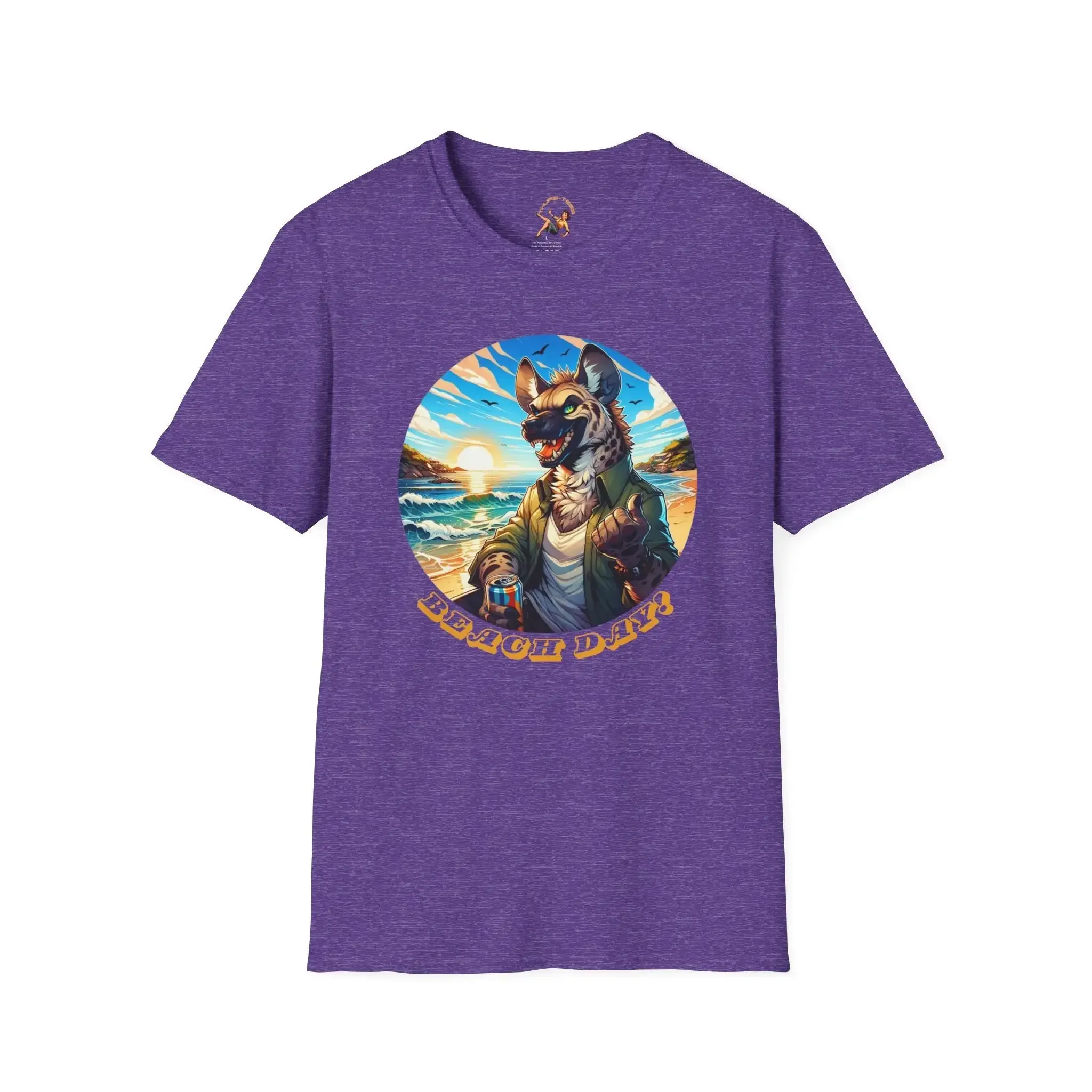Beach Day T Shirt Hyena Summer Vibes Sun and Sand Tropical Relaxation
