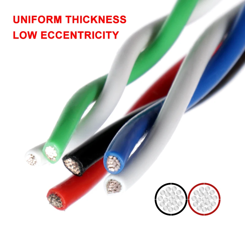 1 ~ 50M PTFE Electric Wire AFS200 FEP Insulated Tinned Copper High Temperature Twisted Pair Cable 26/25/24/22/20/18/17/15/13AWG
