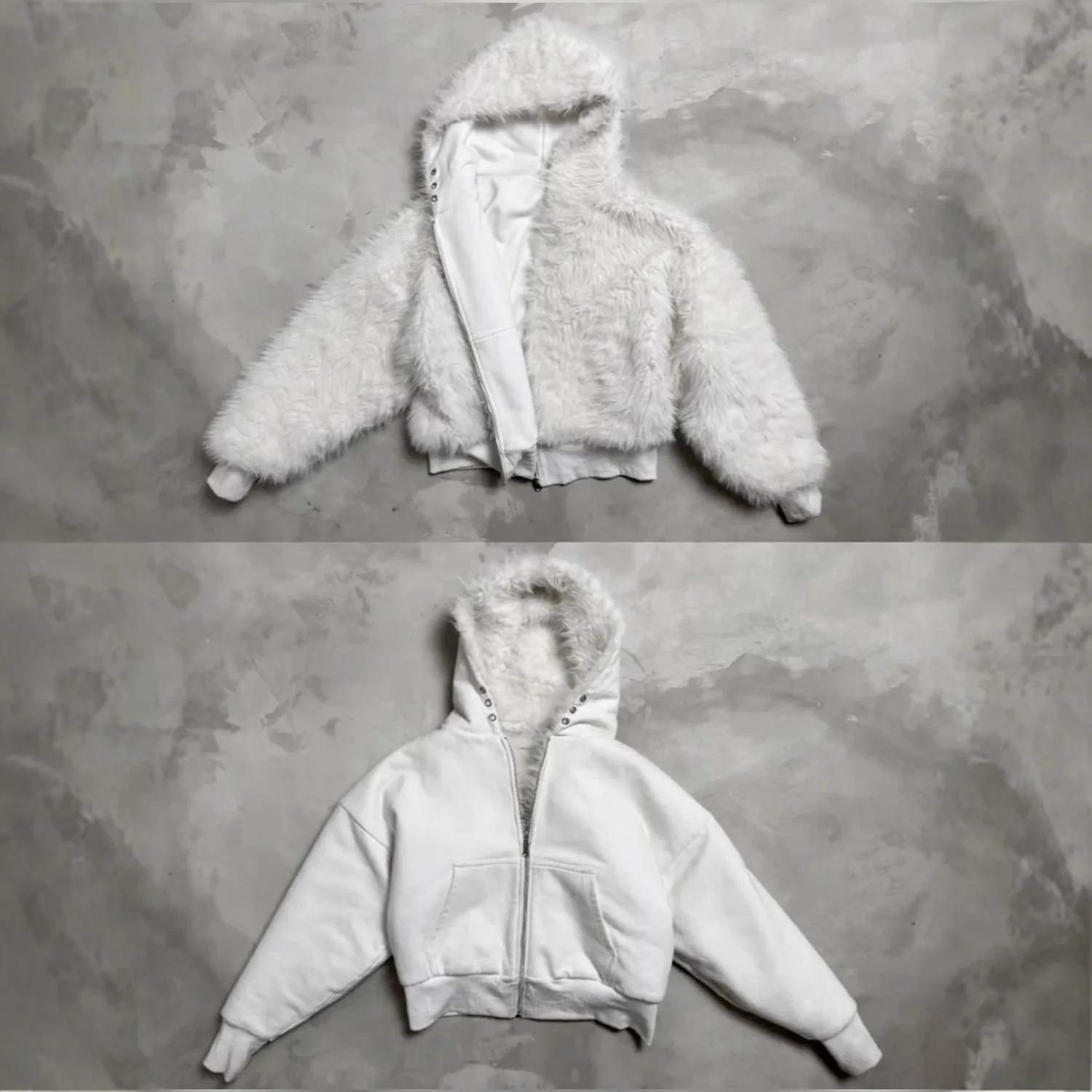 

Осенне-зимняя новинка: мужская толстовка с леопардовым принтом, двусторонняя, на молнии, свободного кроя