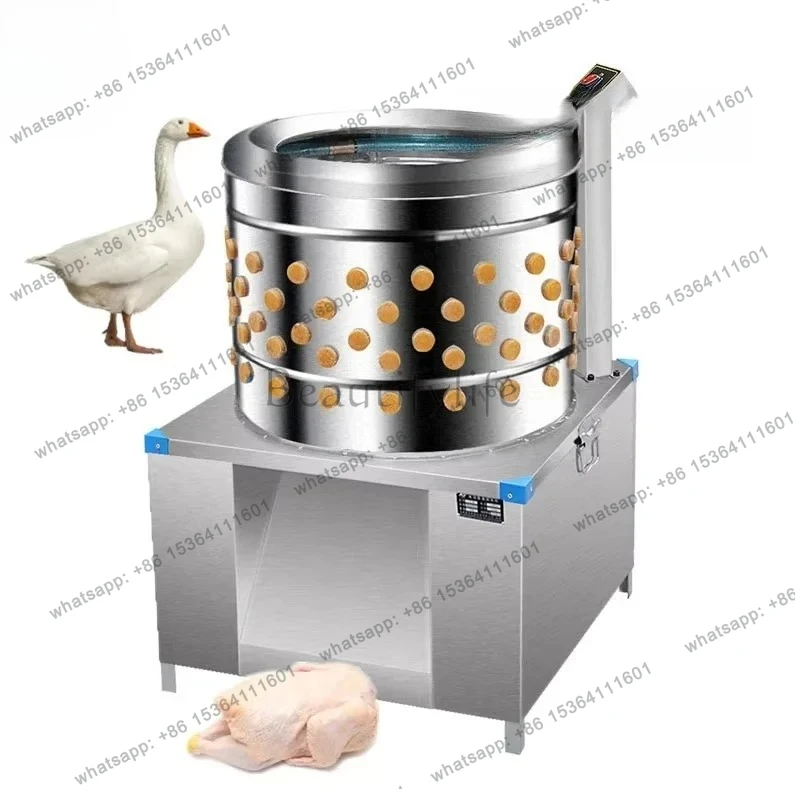 Commercial Stainless Steel Automatic Feather Removal Poultry Plucker Chicken Feather Plucking Machine