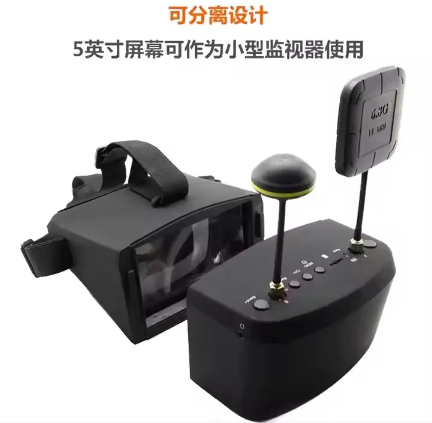 

5.8G 40CH 5 Inch 800*480 Video Headset HD DVR Diversity FPV Goggles With Battery EV800D For RC Model FPV Drone RC Cars