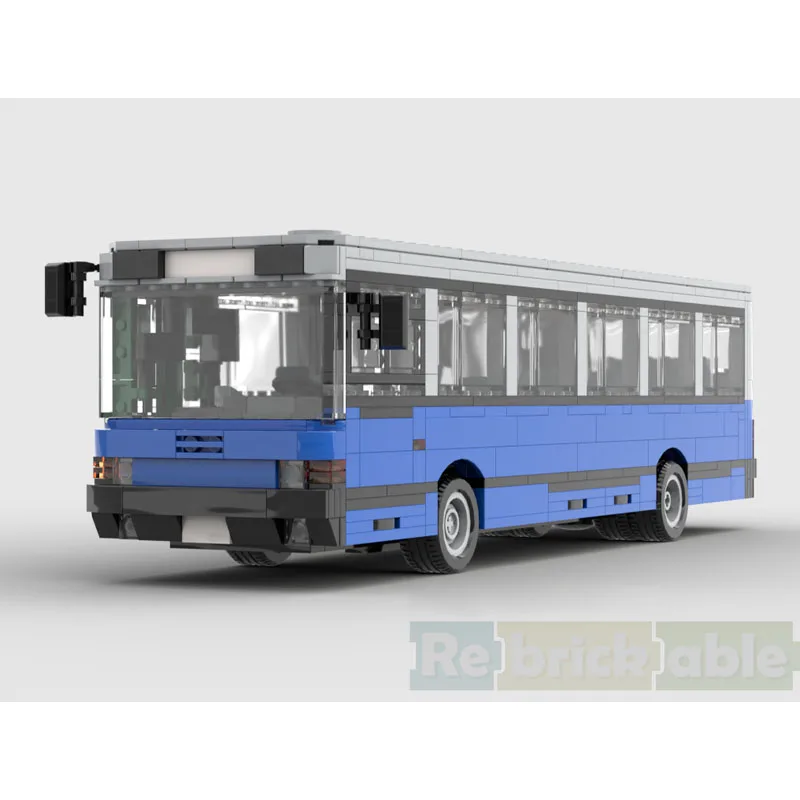 

MOC-196689 City Traffic Bus Building Block Model 1038 Parts MOC Creative Boys Children's Birthday Christmas New Year Toy Gift