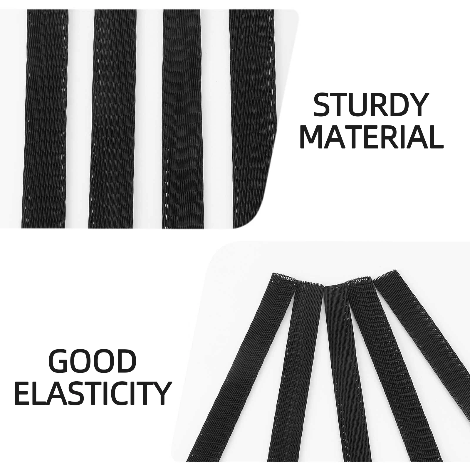 

50Pcs Brush Mesh Cover Makeup Brush Protector Non Toxic Elastic Net Sleeve for Storing Makeup Tools Black