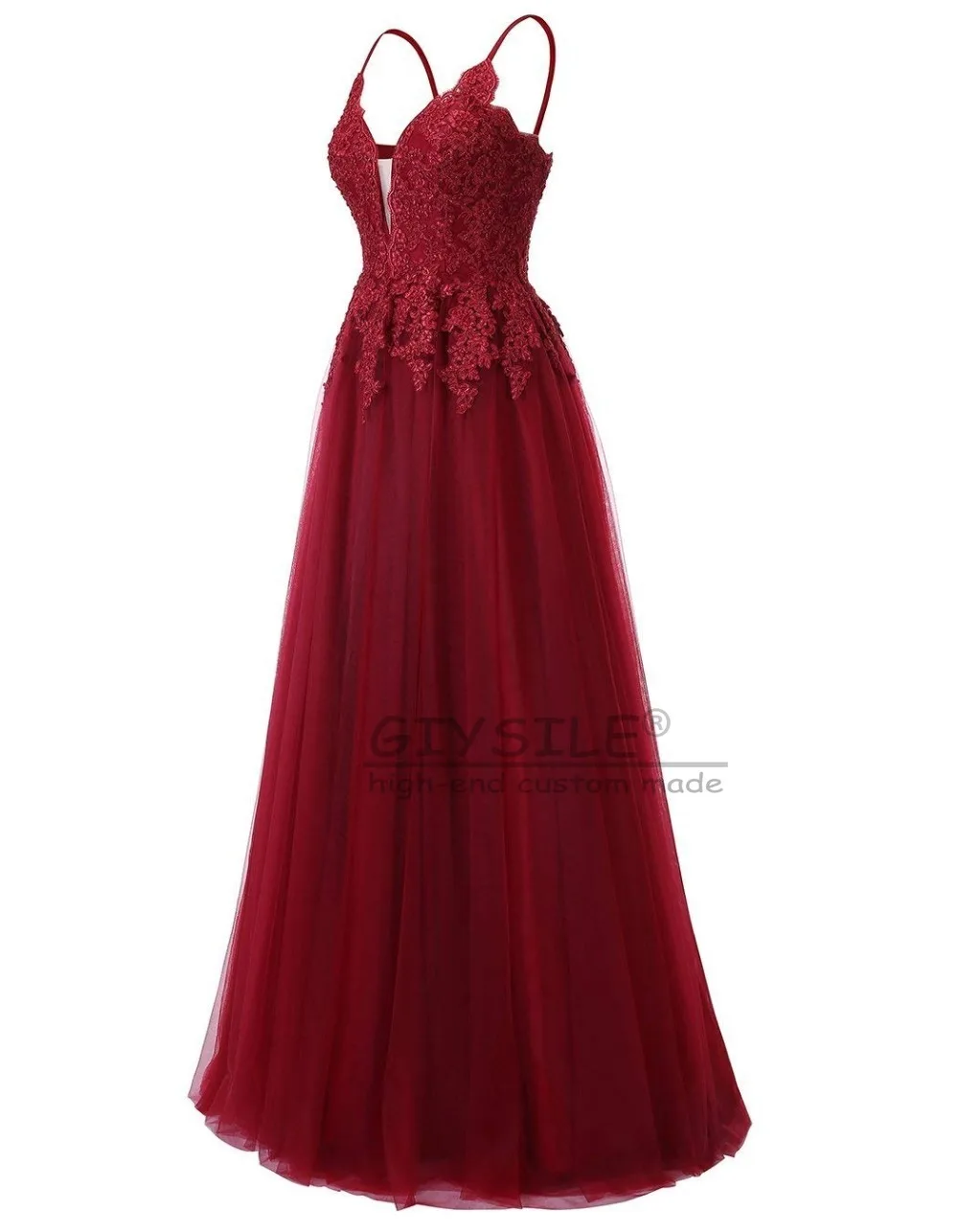 GIYSILE-Vestidos de novia sexys con espalda descubierta personalizados, vestido de novia bohemio de encaje sin mangas para playa, color marfil, para verano, 2025