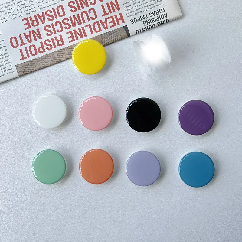 Popped Epoxy Round Phone Socket for iPhone 15 16 17 Grip Tok Phones Holder Finger Ring Stand for Samsung Xiaomi - view 5