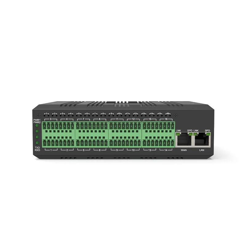最高品質の 32 チャンネル ドライ コンタクト - イーサネット コンバータ (WEB および SNMP 管理付き) 2 FE イーサネット