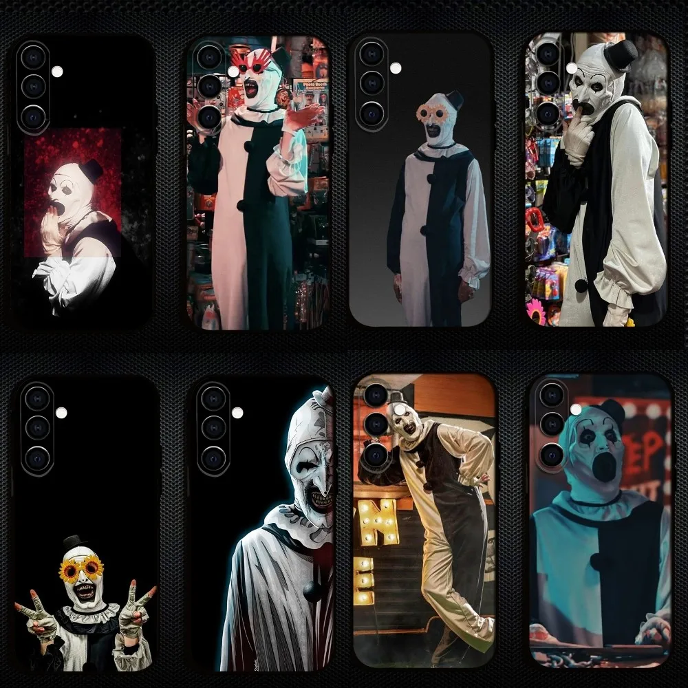 

Horror Movie Terrifier Phone Case For Samsung Galaxy A73/A72/A71/A70/A53/A52/A51/Others Soft Black Shell