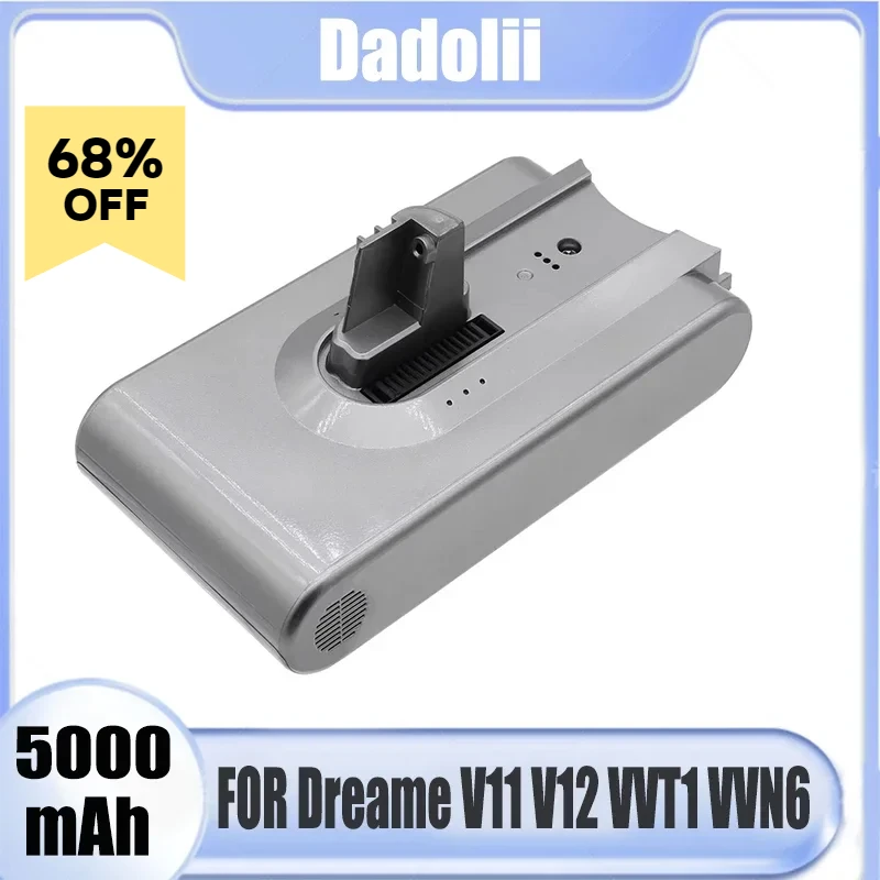 For Dreame vacuum cleaner V11 V12 battery Mijia Dreame V10Pro V12Pro 25.2V 5000mah lithium battery