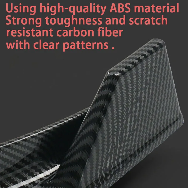 For Tesla Model 3 Highland 2024 2025 2026 Front Bumper Lip Chin Diffuser Body Kit Deflector Tuning Accessories Carbon Fiber Look view 2