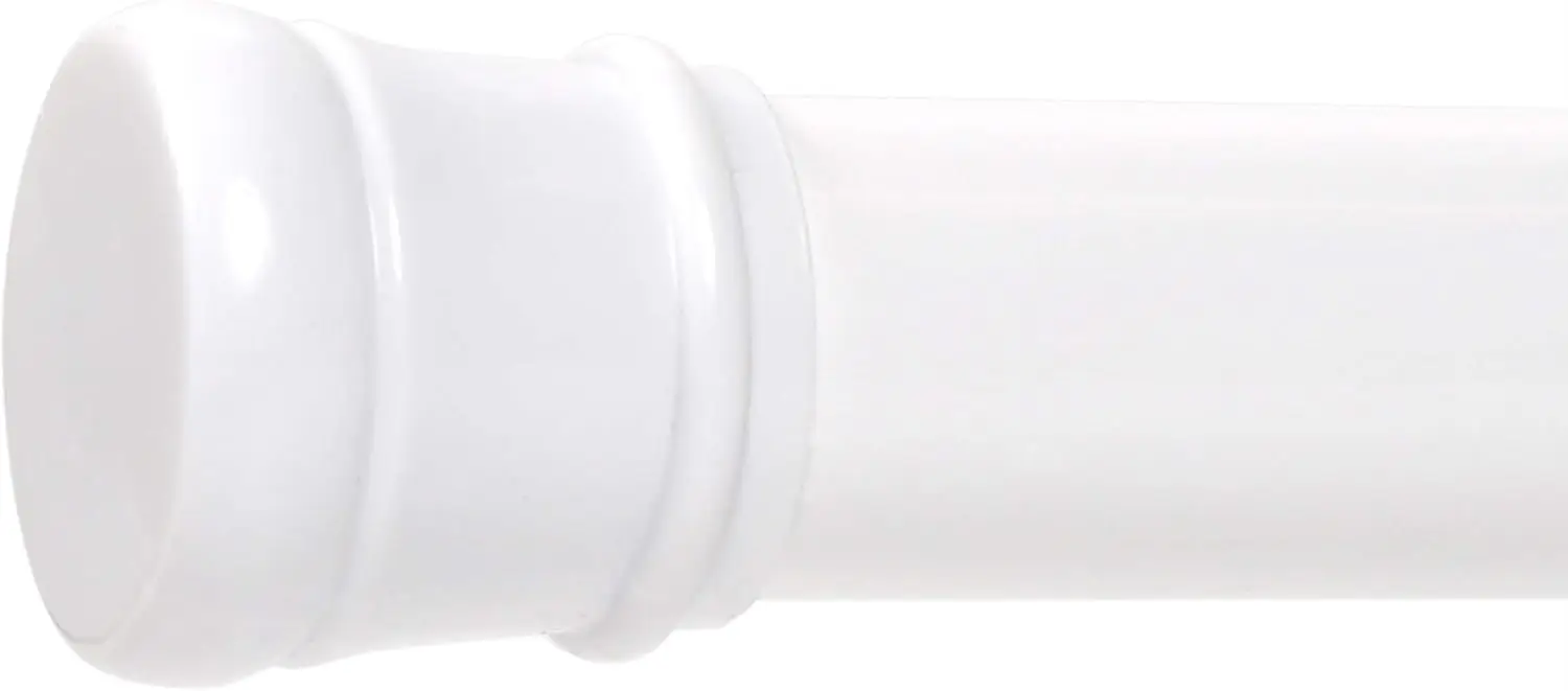 

Adjustable Shower Curtain Rod, White, 27-40 Inches - Premium Steel Tension Bar for Bathroom, Easy No Drill Install