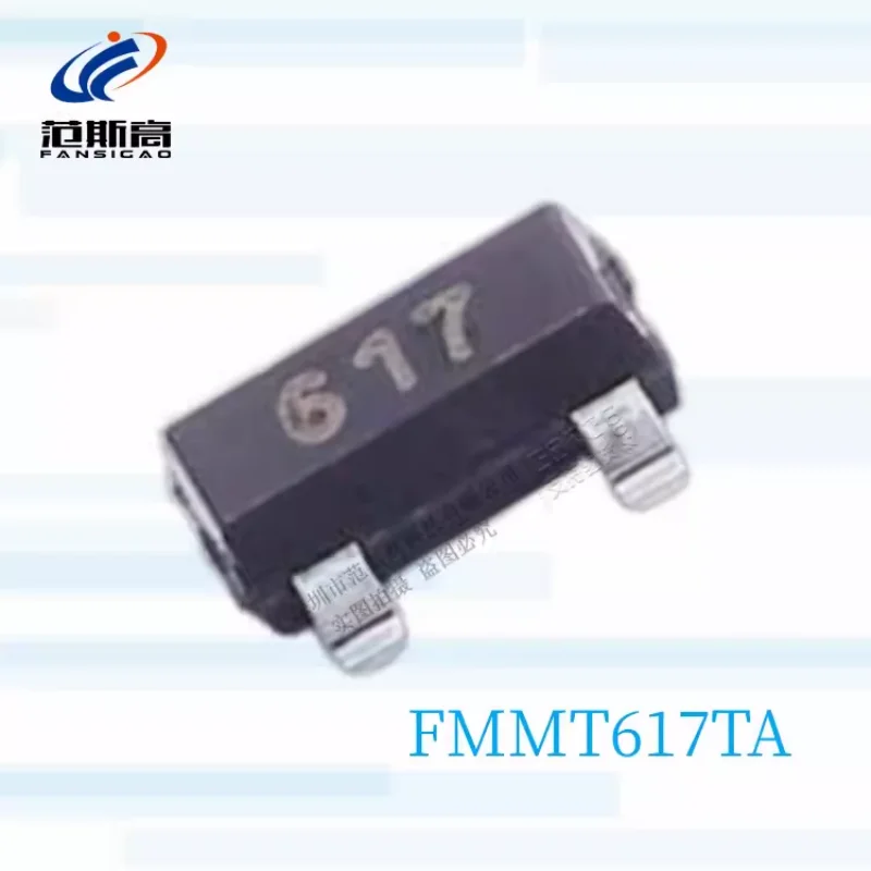 1pcs/lot Original Fmmt617ta Silk Screen 617 Patch Sot23-3 Single and Double Pole TransistorNPN15v3a Transistor