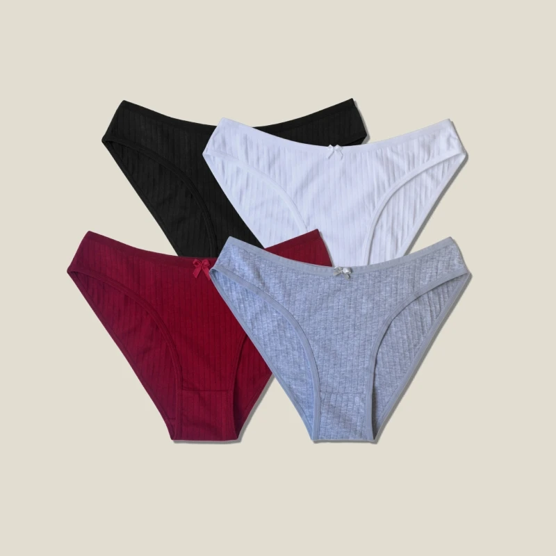 

5-Pack Women's Plus Size Cotton Panties: Low Rise Cheeky Briefs - Ultra-Soft, Sassy & Comfy (Bestseller)