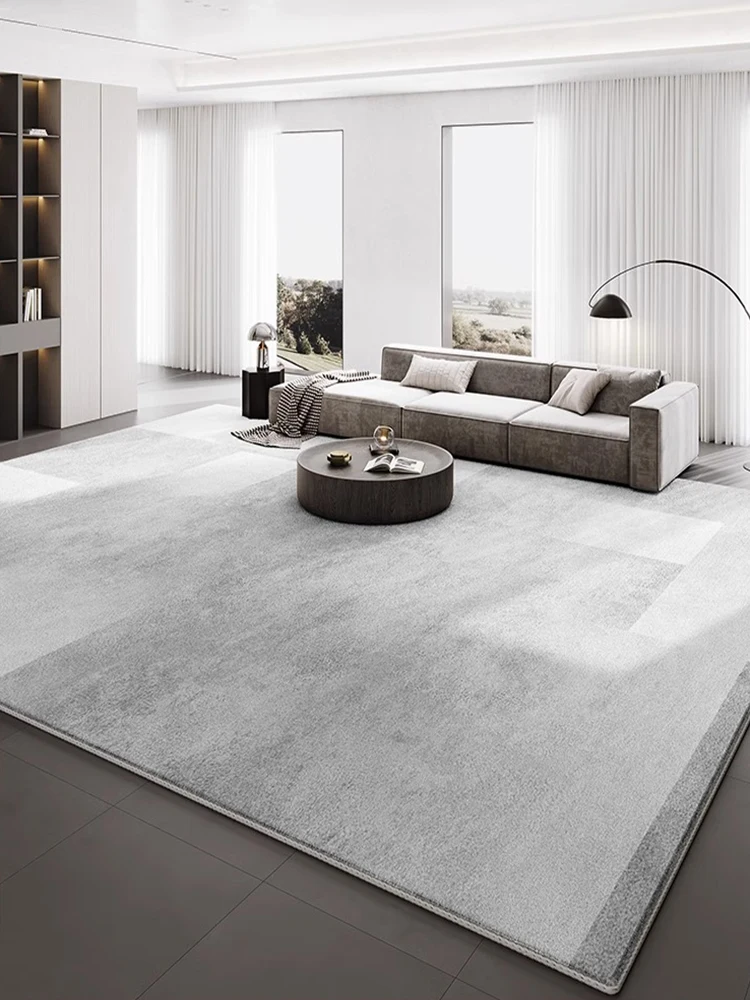 

Minimalist Light Grey Carpet Luxurious Home Decoration Rug Large Size Living Room Carpet Comfortable Soft Waterproof Bedroom Rug