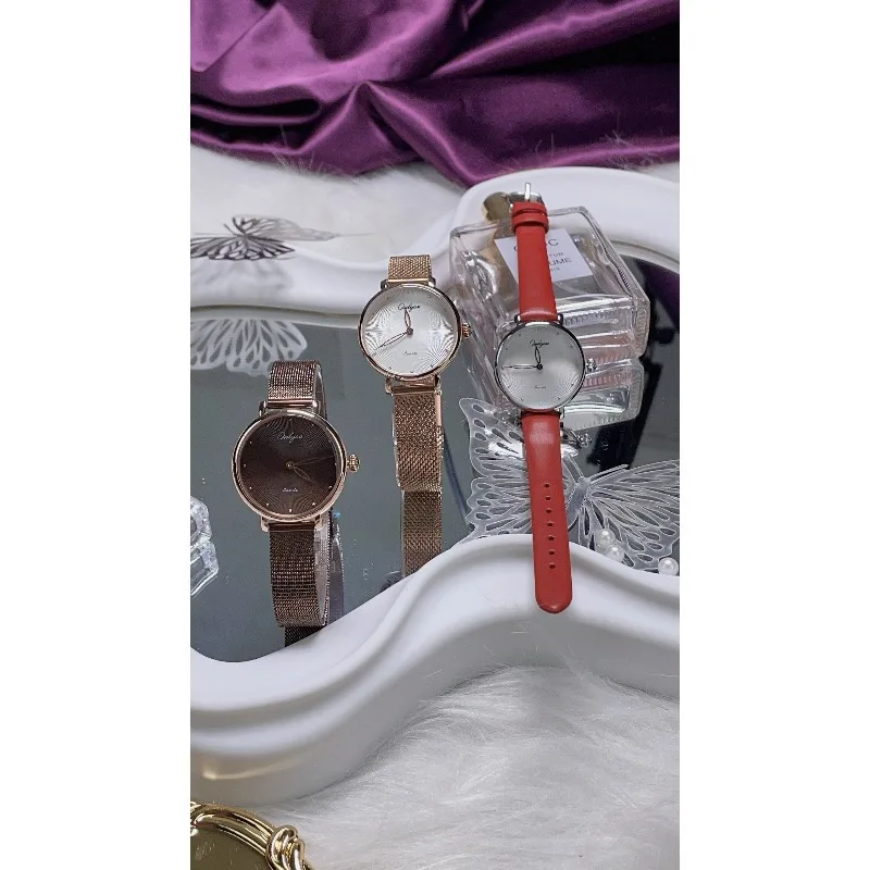 ONLYOU Women's Crystal Phantom Dual-Hand Quartz Watch,featuring A Multi-faceted Cut Mineral Glass Dial,and Includes A Gift Box