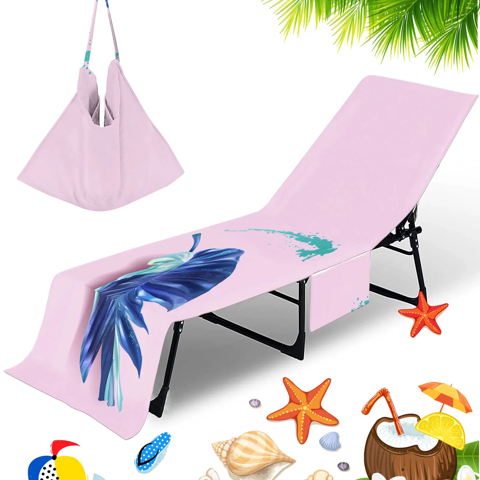 

Чехол с принтом Hello Summer для пляжного кресла, полотенце из микрофибры для бассейна, загара, мягкие чехлы для шезлонг 210x75 см