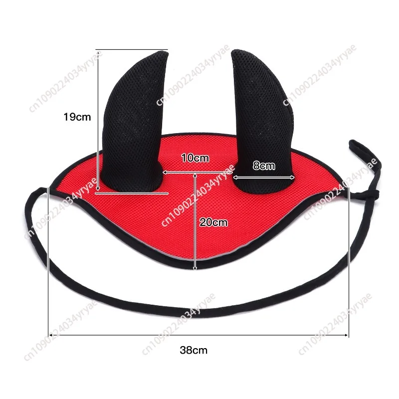 Horse supplies Mesh anti-mosquito breathable Horse earmuffs Reflective adjustable Equestrian supplies